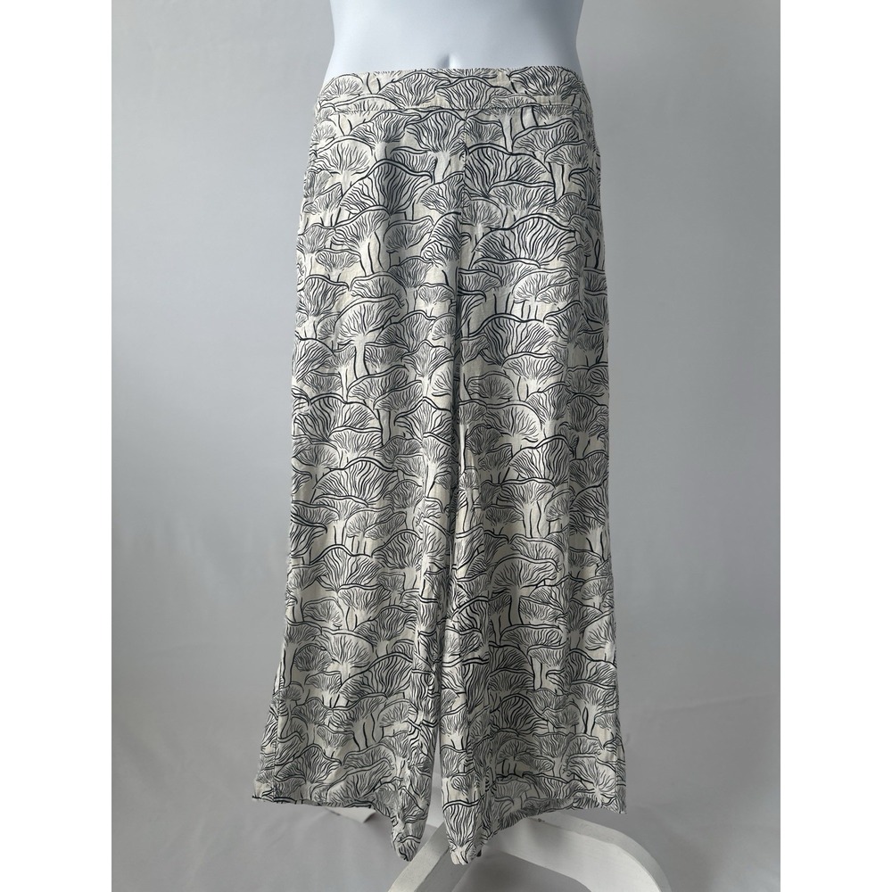 Women's Sz: XL Rachel Zoe 100% Linen Casual Ankle Wide Leg Pants (b64)